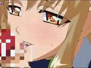 Kuk devouring anime tenåring tispe