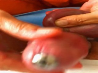 Pia inserts um urethra plugue e gave um exceptional hj: hd adulto clipe 1d